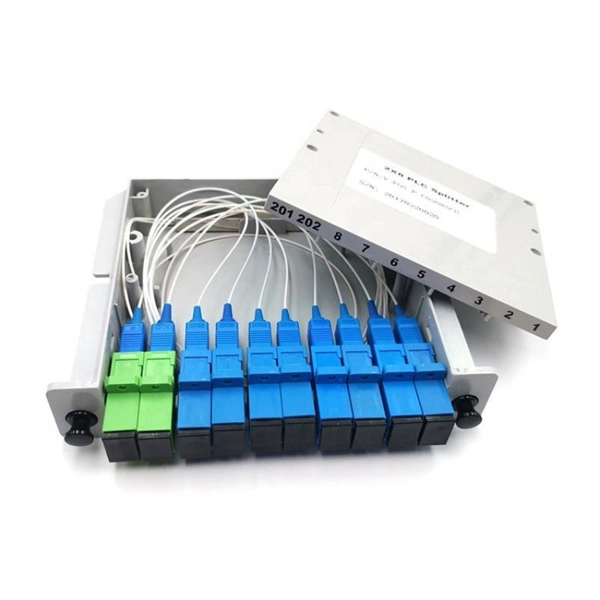 How to connect fiber optic ports and network ports to the panel 